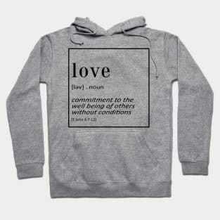 LOVE - 1 John 4:7-12 | Christian Quotes Hoodie